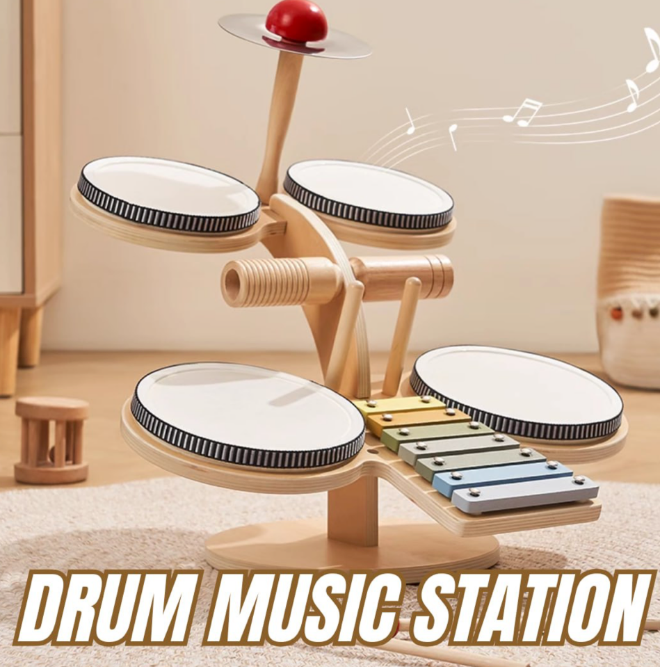 Wooden Drum Music Station