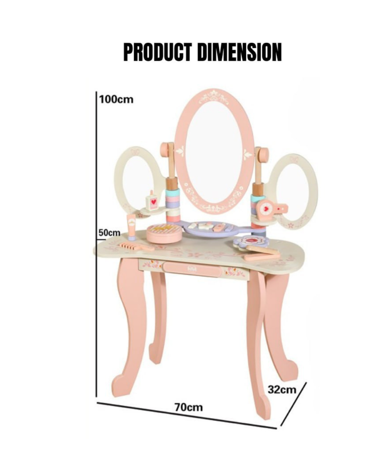 Three Mirror Dresser Table