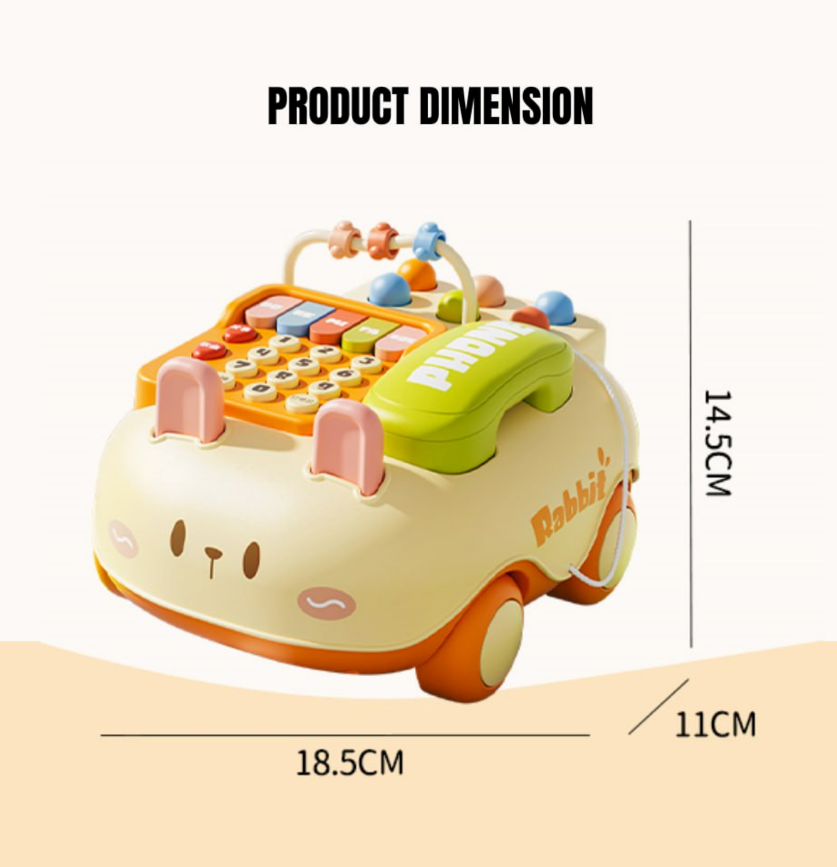 Cute Rabbit Mobile Phone Car