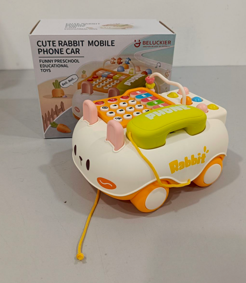 Cute Rabbit Mobile Phone Car