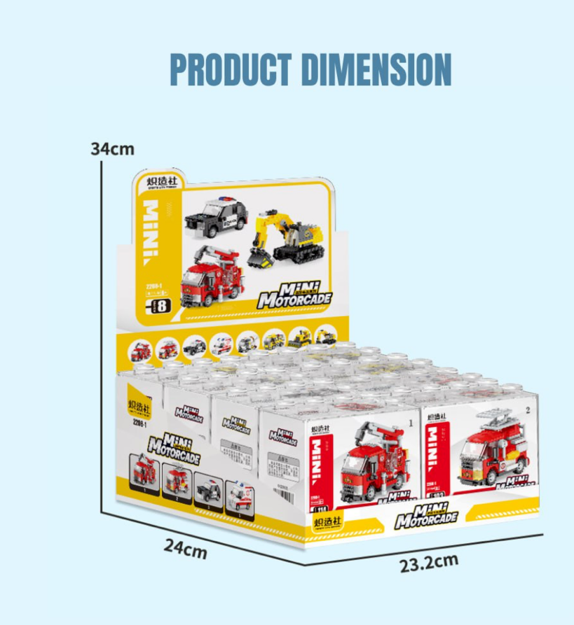 Mini Motorcarde Building Blocks