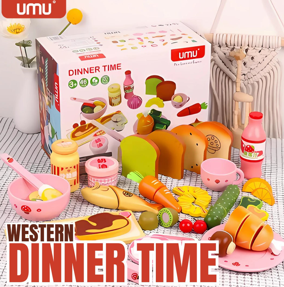 Wooden Western Dinner Time