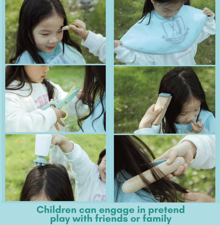 Wooden Hair Dresser Set