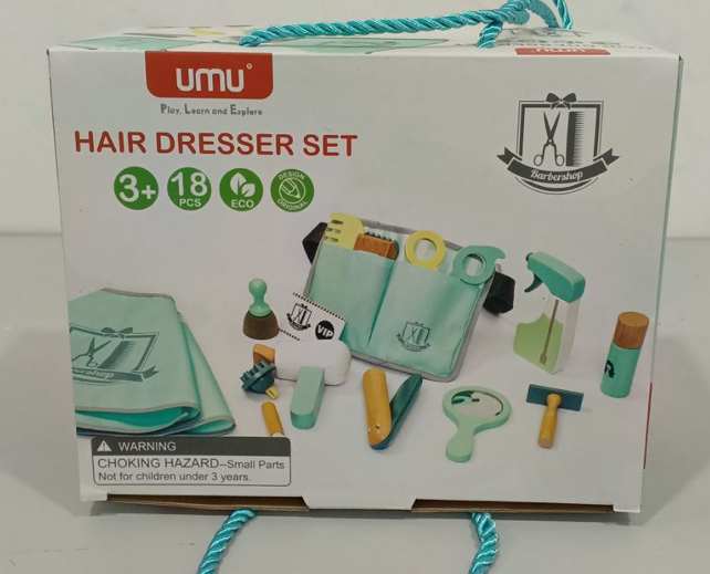 Wooden Hair Dresser Set