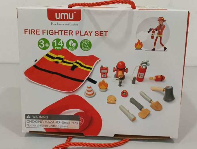Wooden Firefighter Play Set
