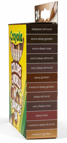 Colors of the world crayons 24 colors