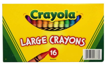 Crayola Large crayons 16 colors