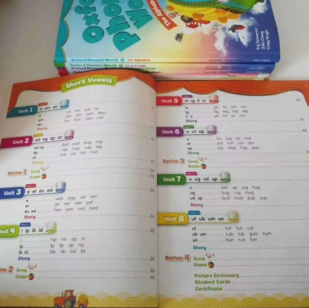 Oxford Phonics Word Level 1-5 (5 Textbooks + 5 Workbooks)