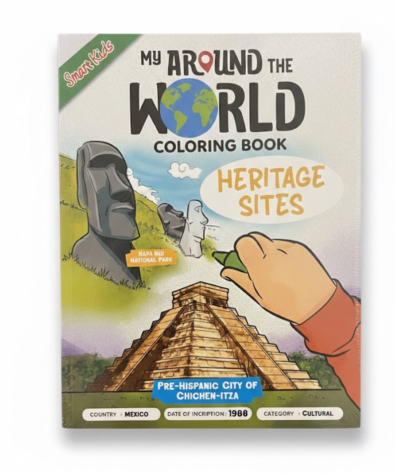 Around the World Coloring Book