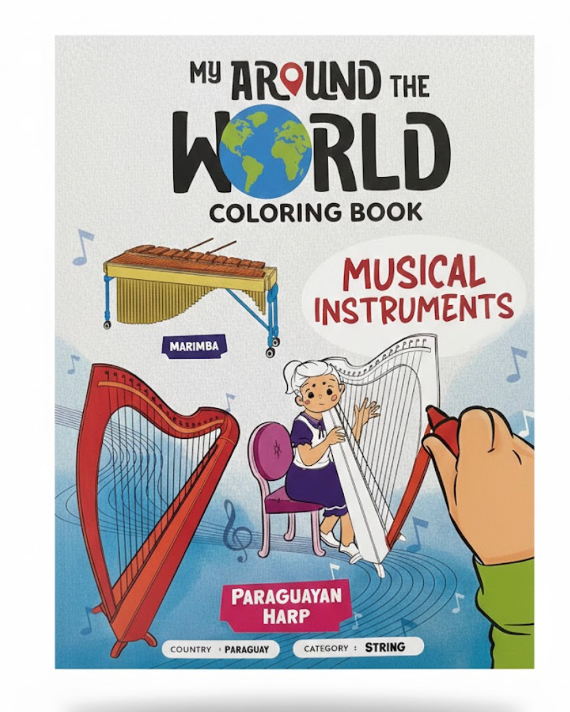 Around the World Coloring Book
