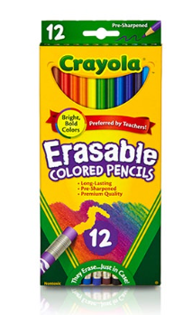 Crayola Eraseable colored pencil 12 colors