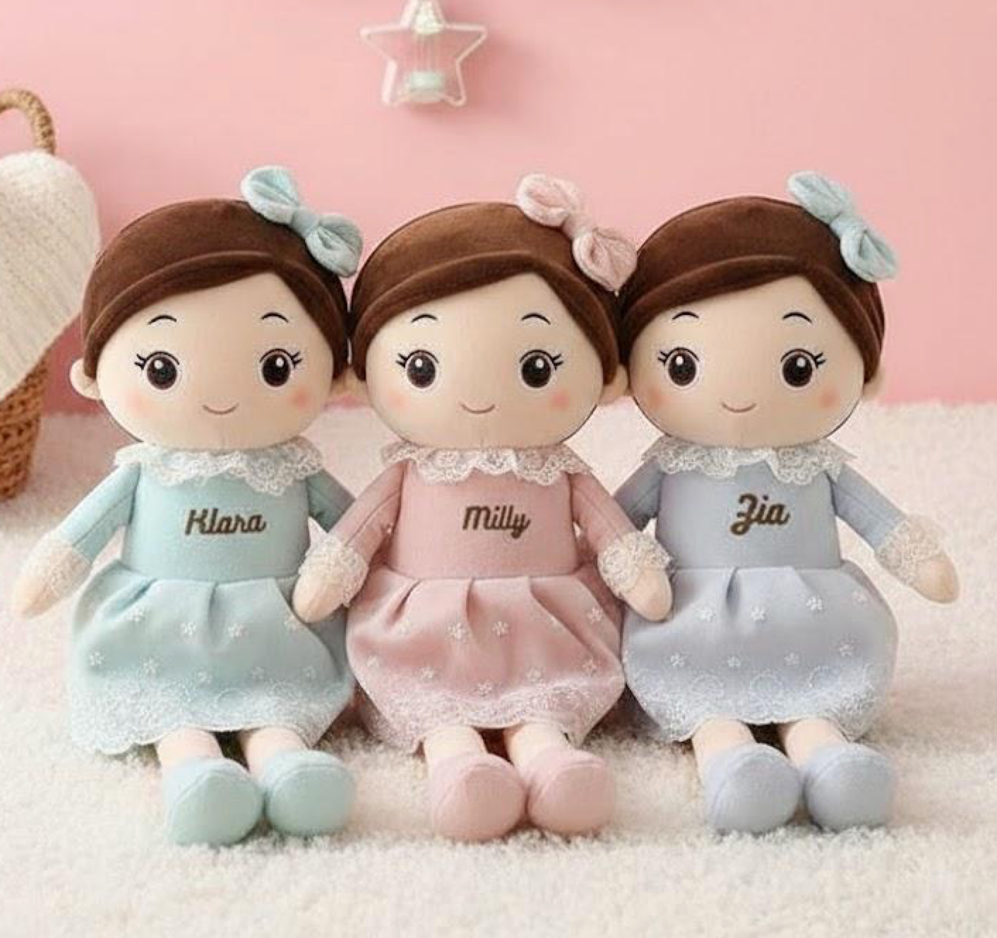 Personalized Bow Side Dolls